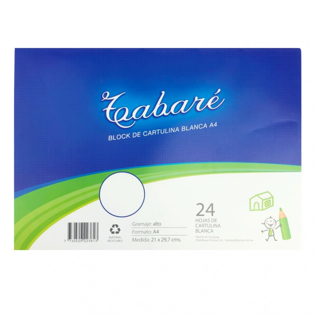 Block Cartulina Blanca - Tabare