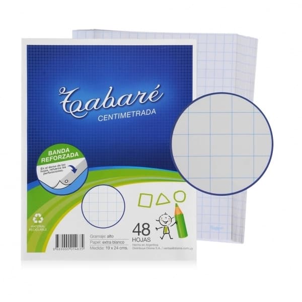 Hojas Tabare Centimetrada x48