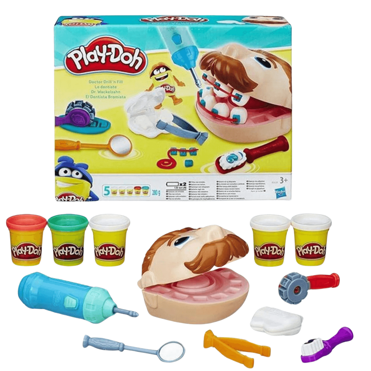 Juego De Plastilina Play-doh Dentista Bromista