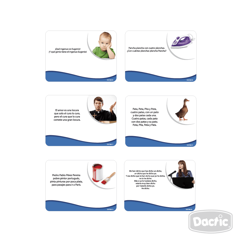 Juego Laminas Trabalenguas - Dactic