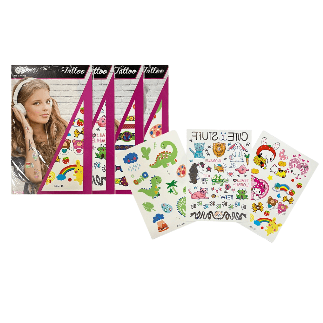 Kit de Tatuajes Temporales - Varios Diseños