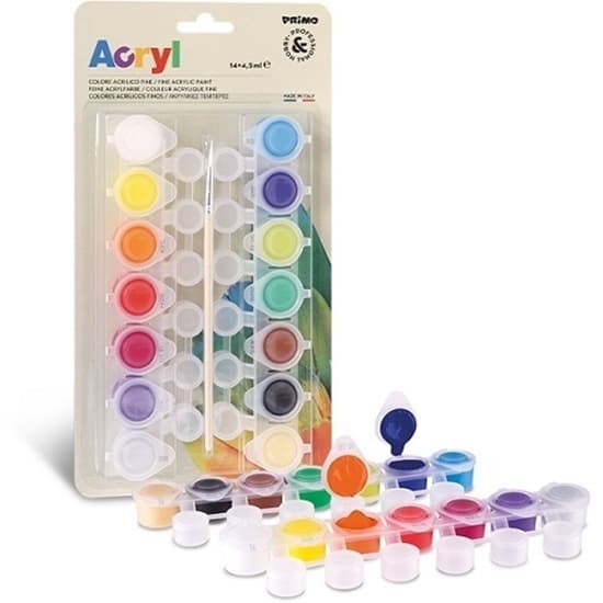Kit Pintura Acrilica x14 Colores - Primo