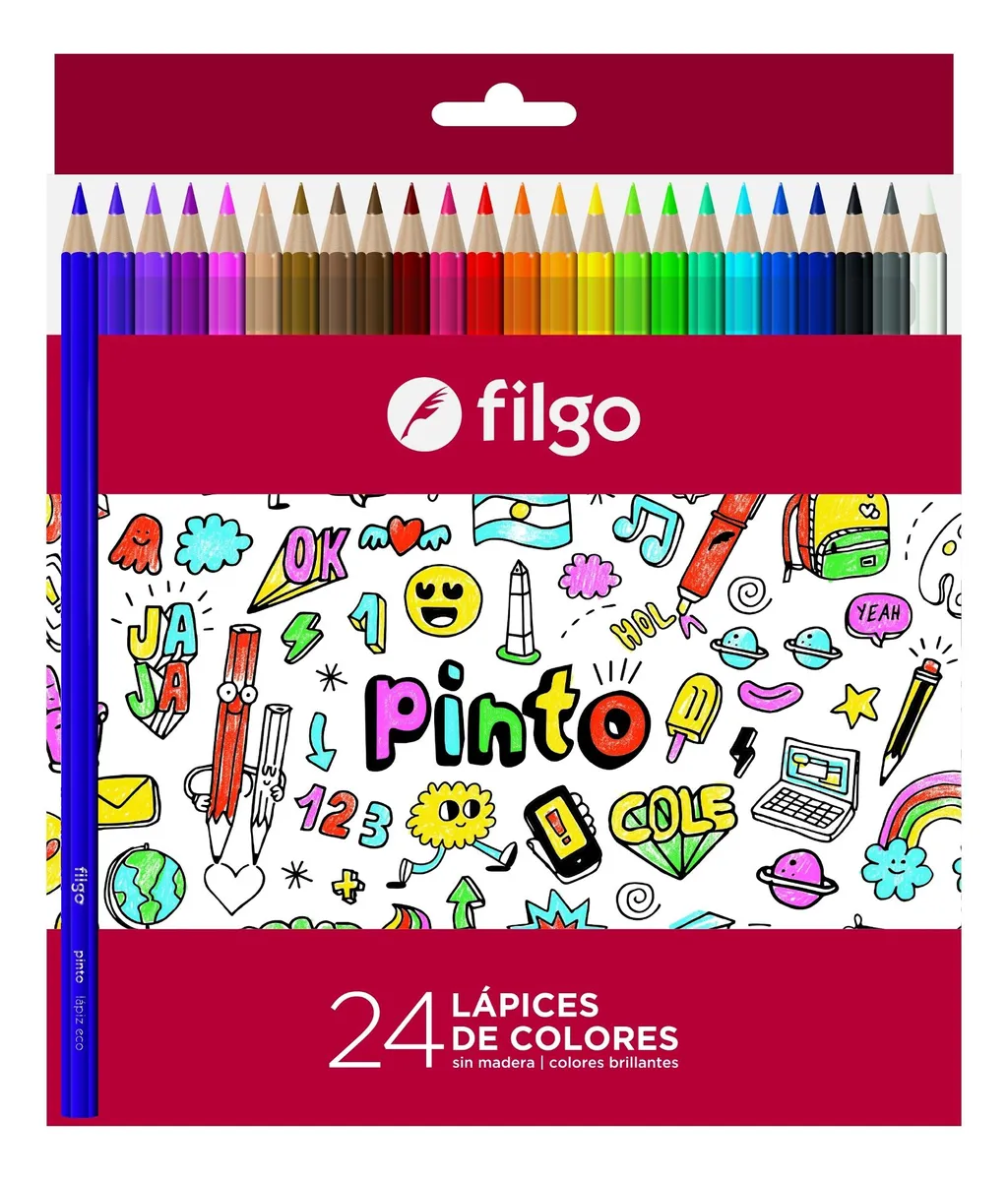 Lapices de Colores Pinto x24 - Filgo