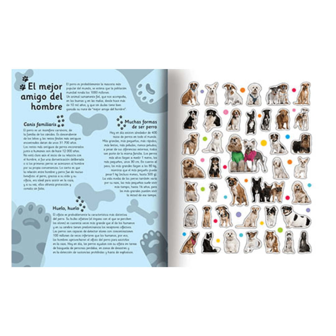 Libro Mundo Animal con Stickers - Perros