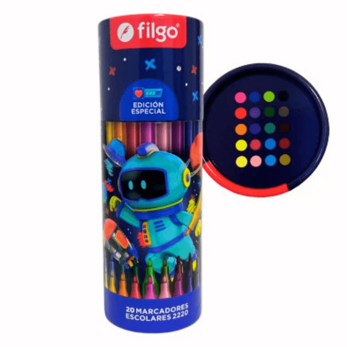 Marcadores Filgo Gamer Tubo X20