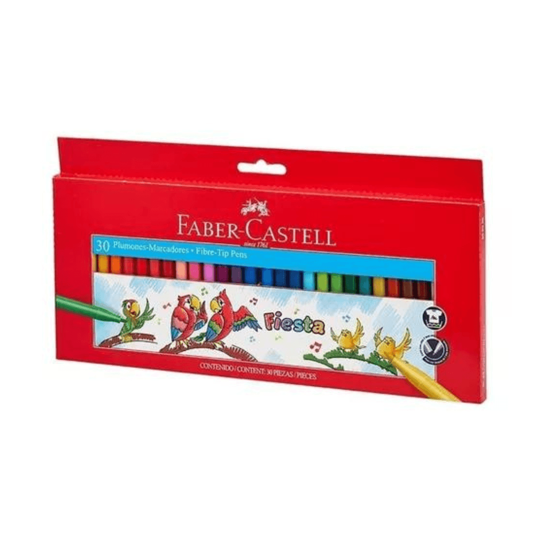 Marcadores Finos x30 - Faber Castell