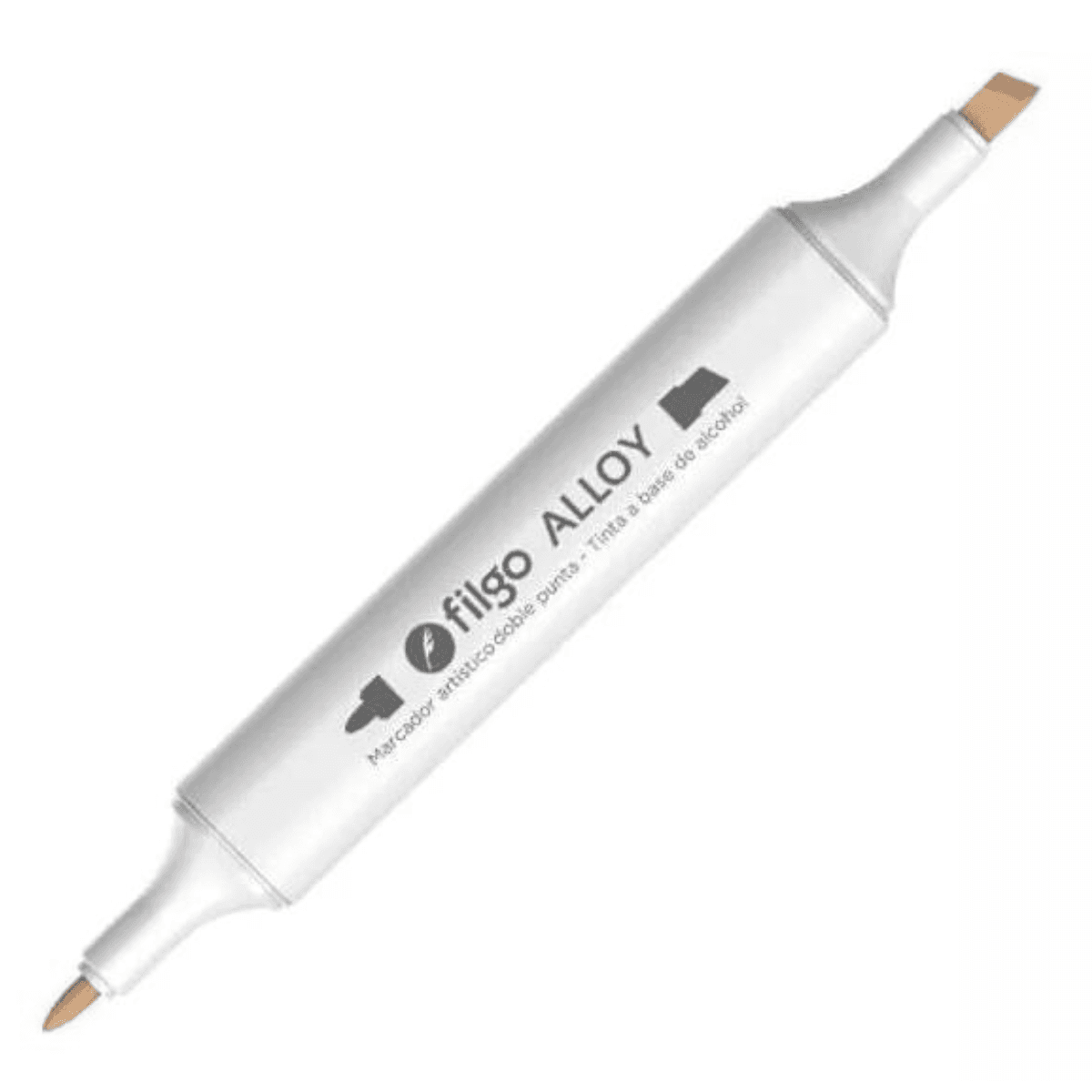 Marcadores x12 Alloy Artistico Doble Punta Piel- Filgo