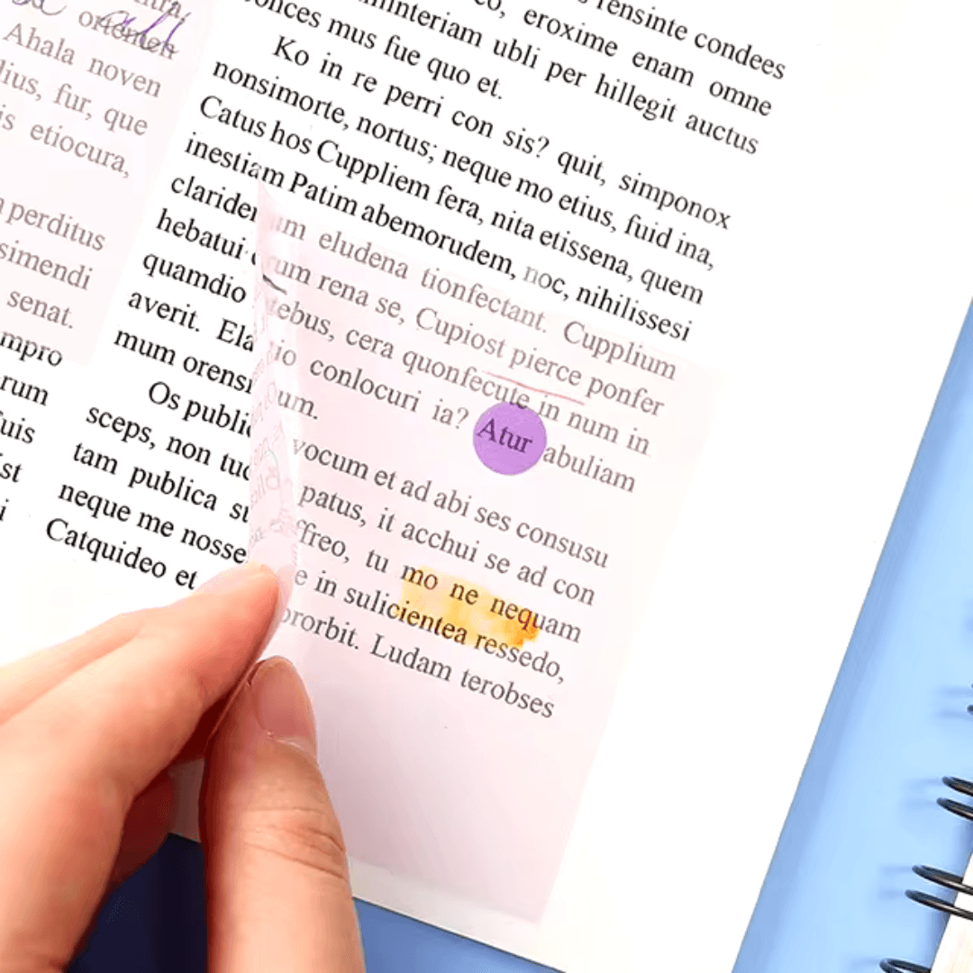 Notas Autoadhesivas Transparentes x40 Pastel - BRW