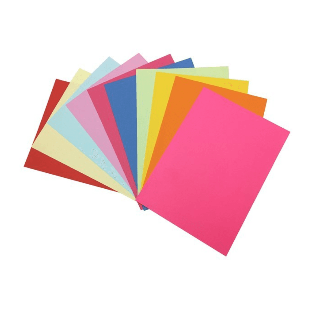 Pack 100 Hojas A4 Colores Surtidos - 5 colores