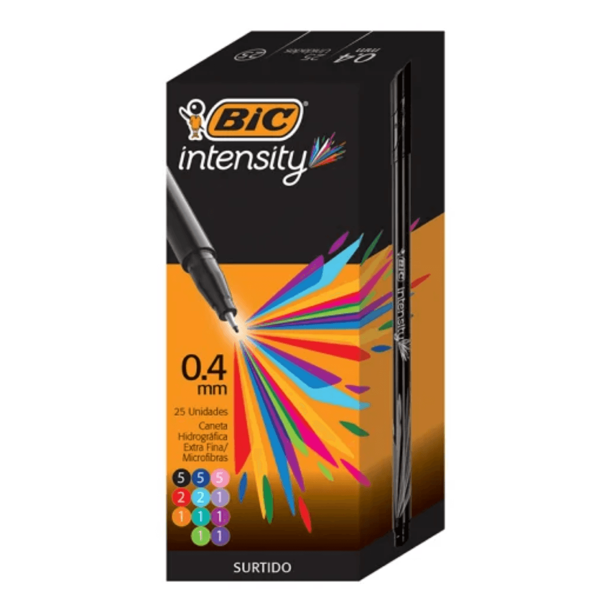 Pack x5 Microfibra 0.4mm - BIC Intensity