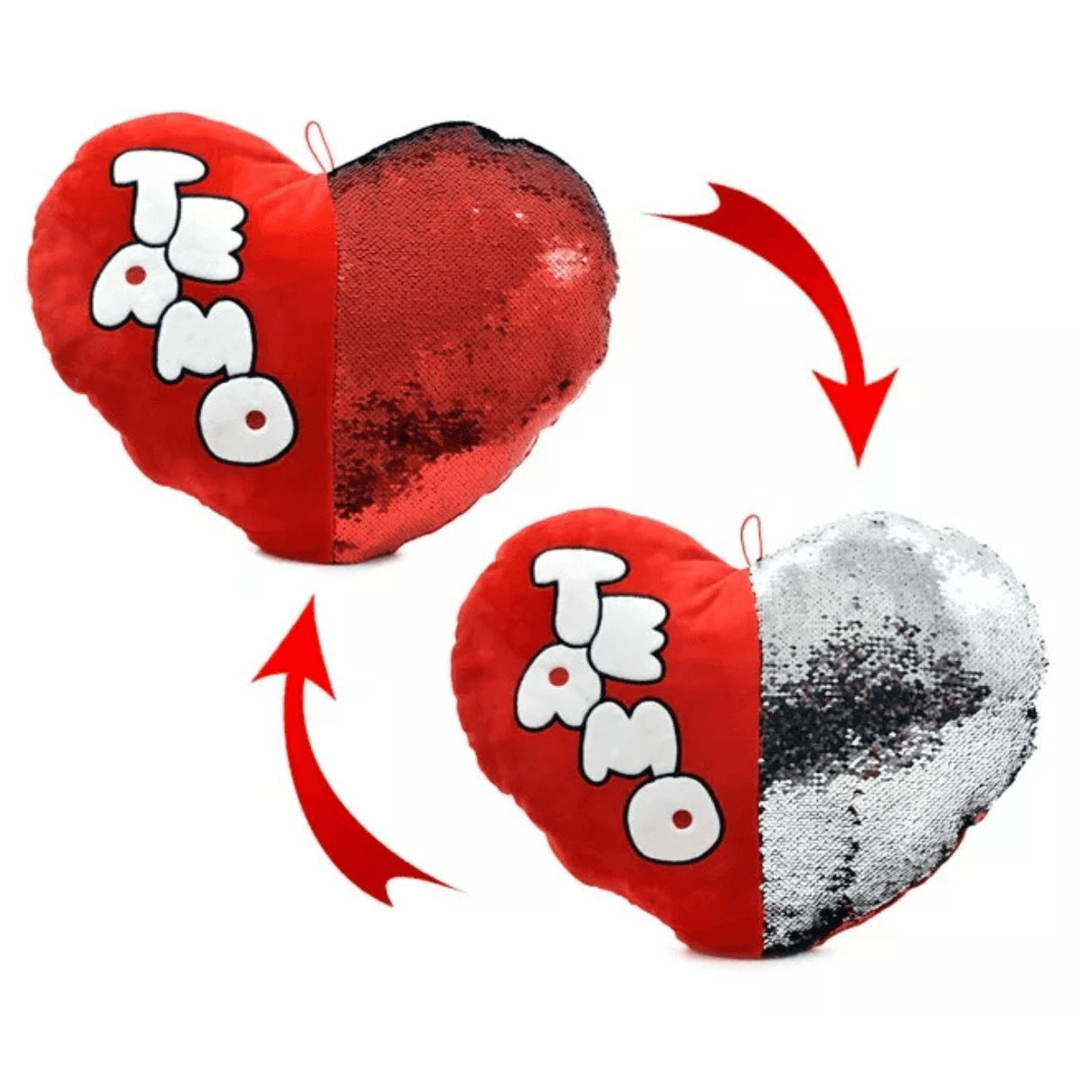 Peluche Corazon con Lentejuelas Te Amo