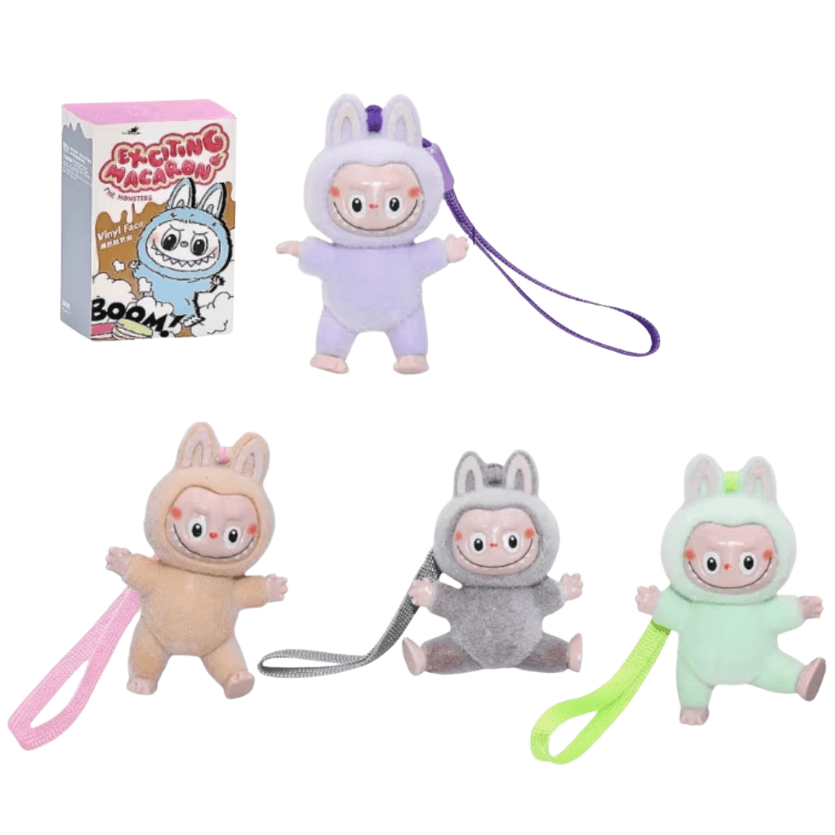 Peluche Llavero Labubu Macaron
