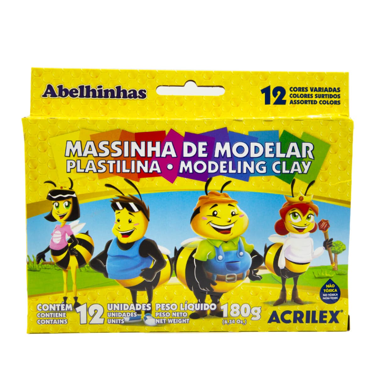 Plasticina Acrilex Soft x12 colores
