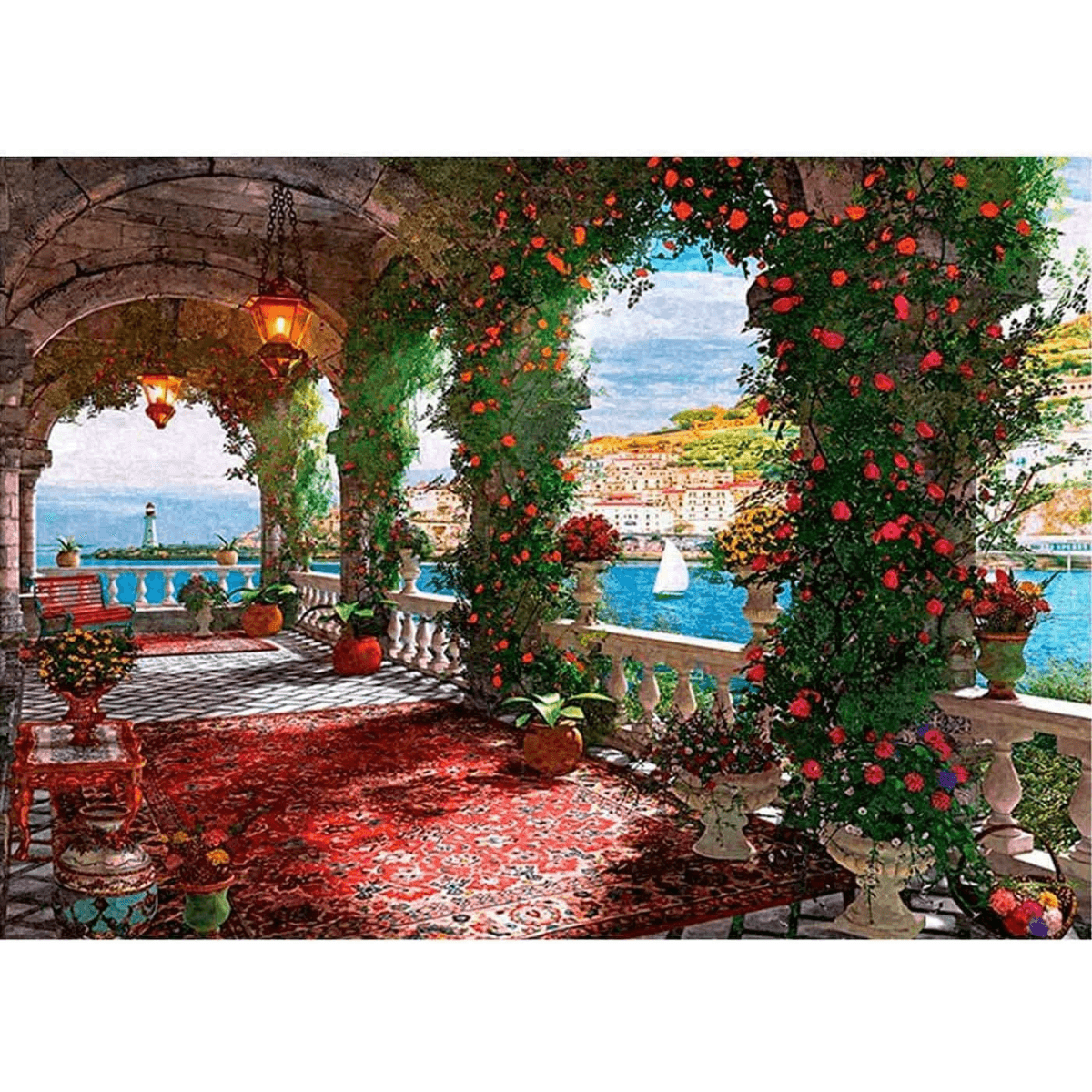 Puzzle 1000 Piezas - Corredor Rosa