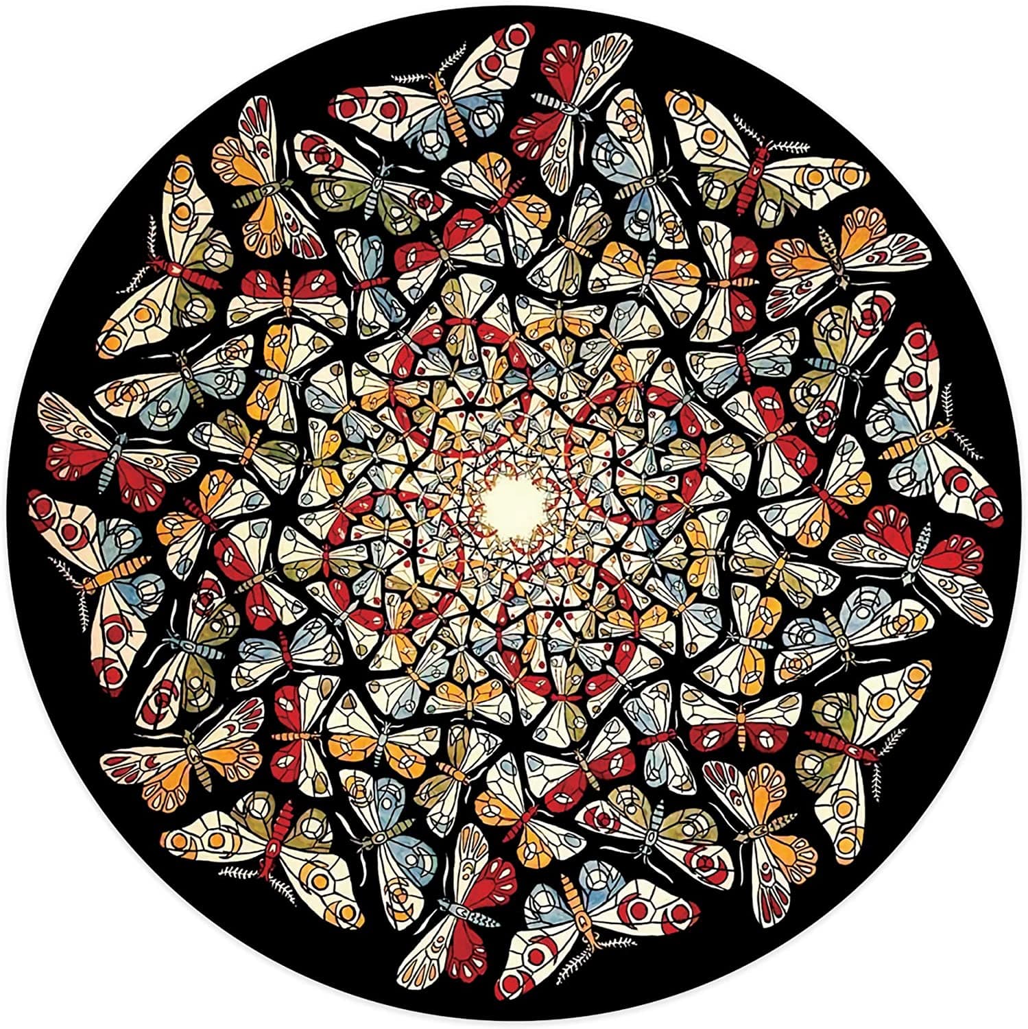 Puzzle Circular Mandala 500 Piezas Mariposas
