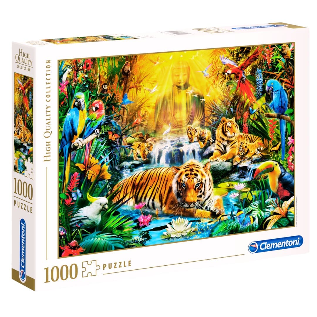 Puzzle Clementoni 1000 piezas - Mystic Tigers
