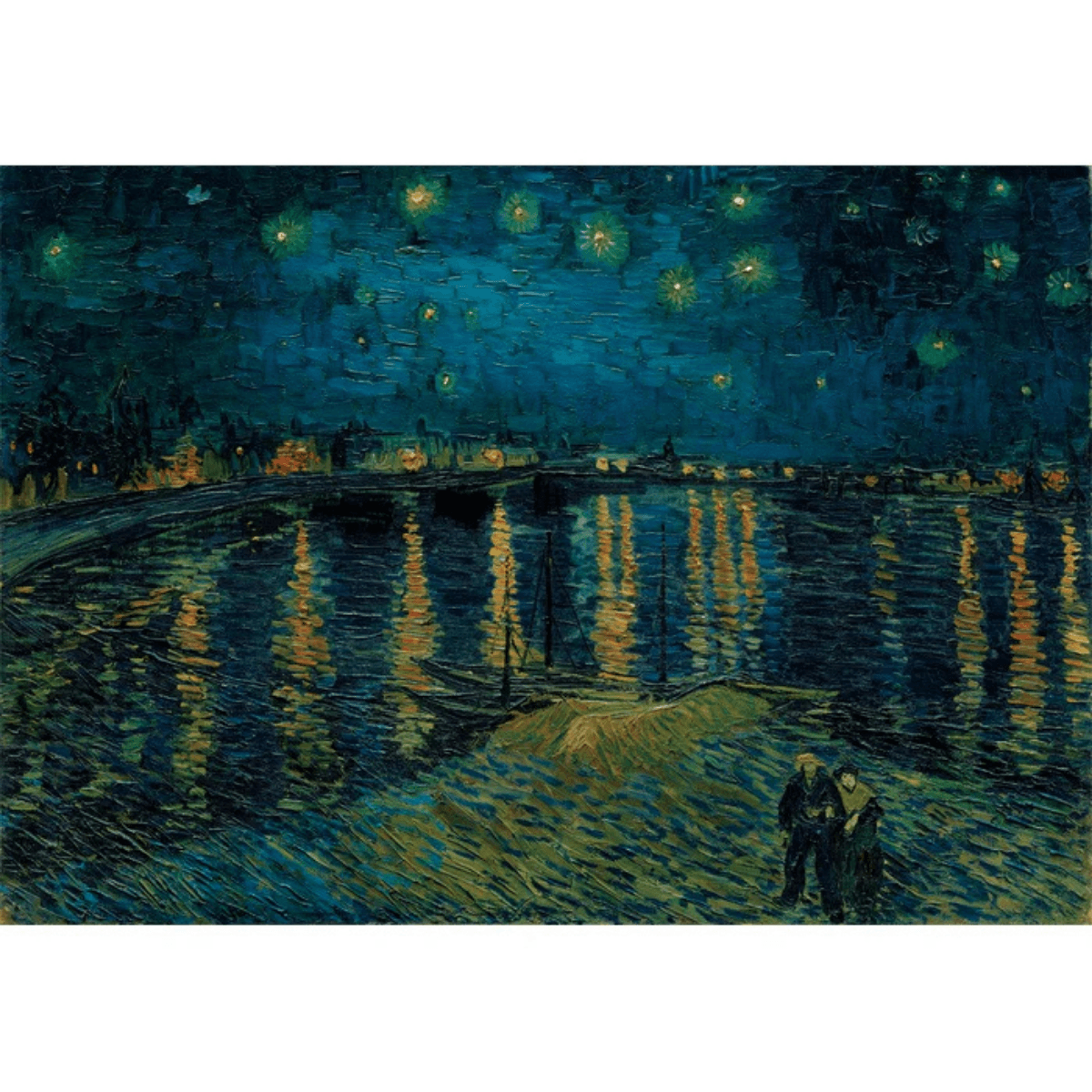Puzzle Clementoni 1000 Piezas - Noche Estrellada sobre el Rodano