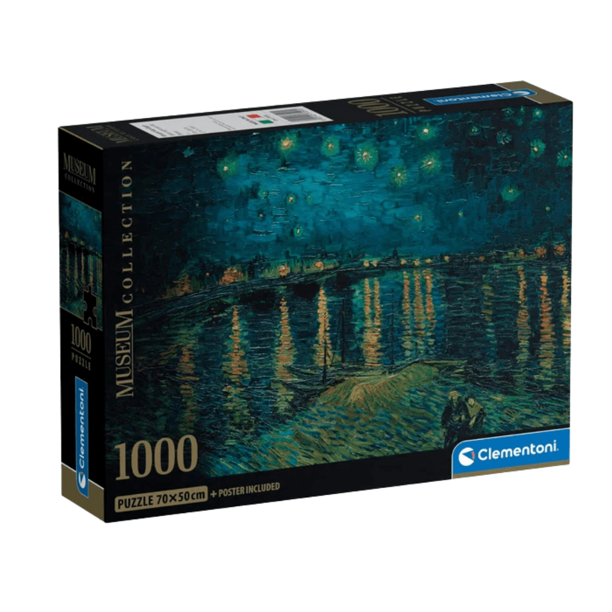 Puzzle Clementoni 1000 Piezas - Noche Estrellada sobre el Rodano