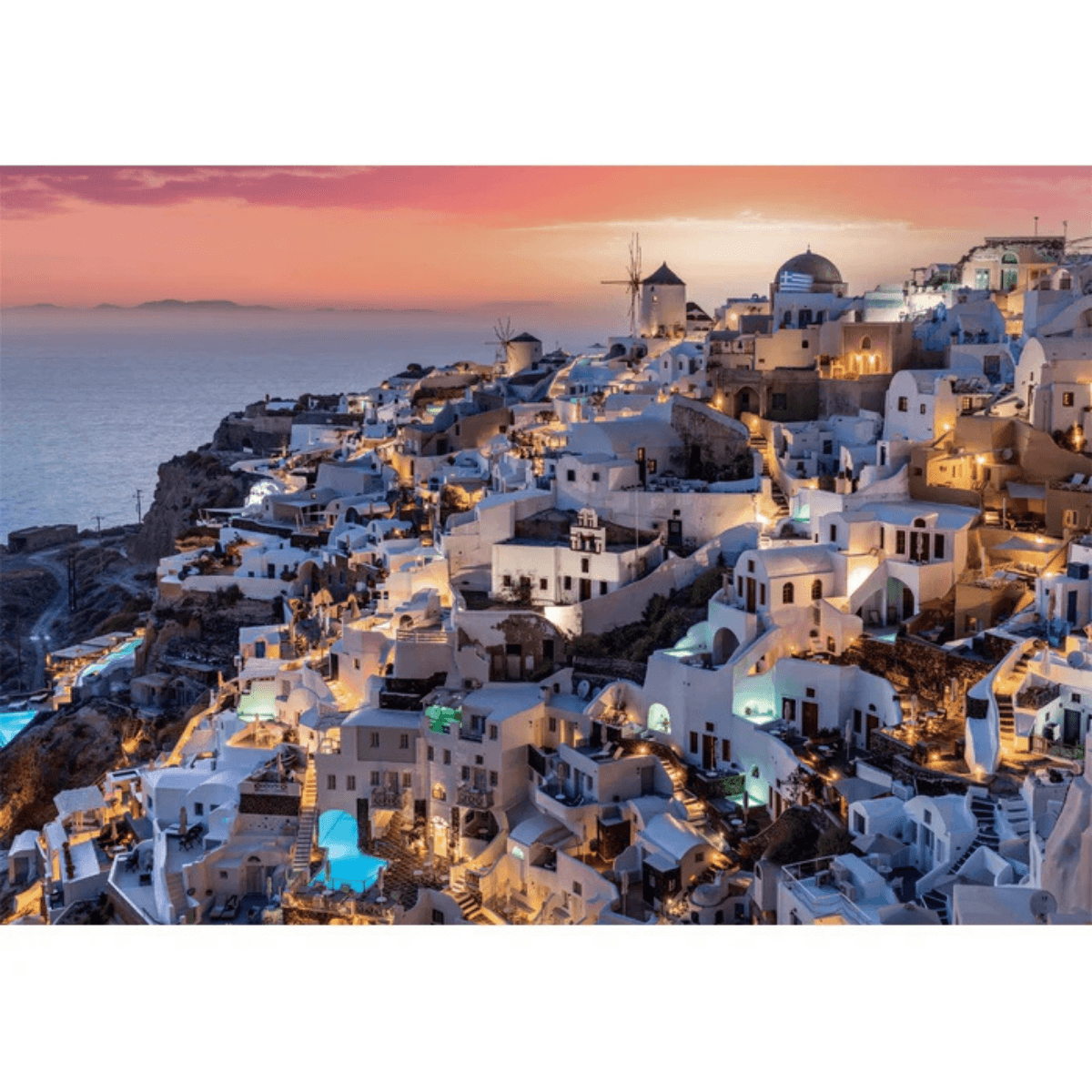 Puzzle Clementoni 1000 Piezas - Sombras de Santorini