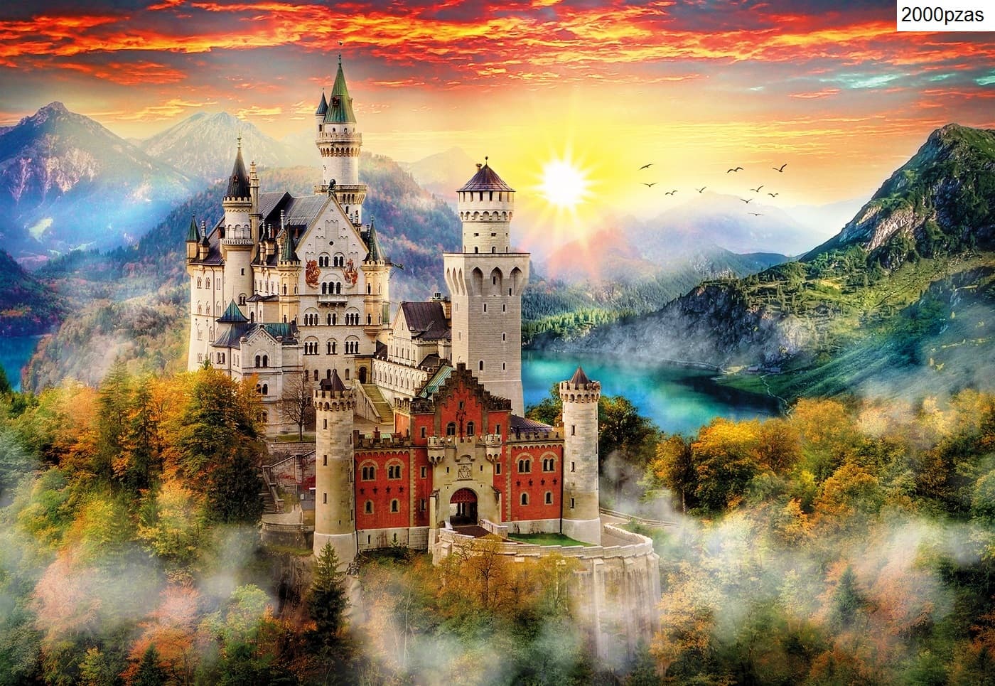 Puzzle Clementoni 2000 piezas - Neuschwanstein