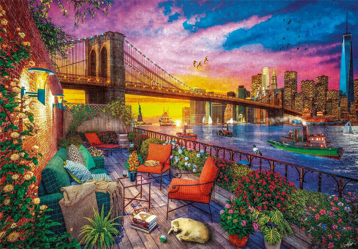 Puzzle Clementoni 3000 piezas - Manhattan al atardecer