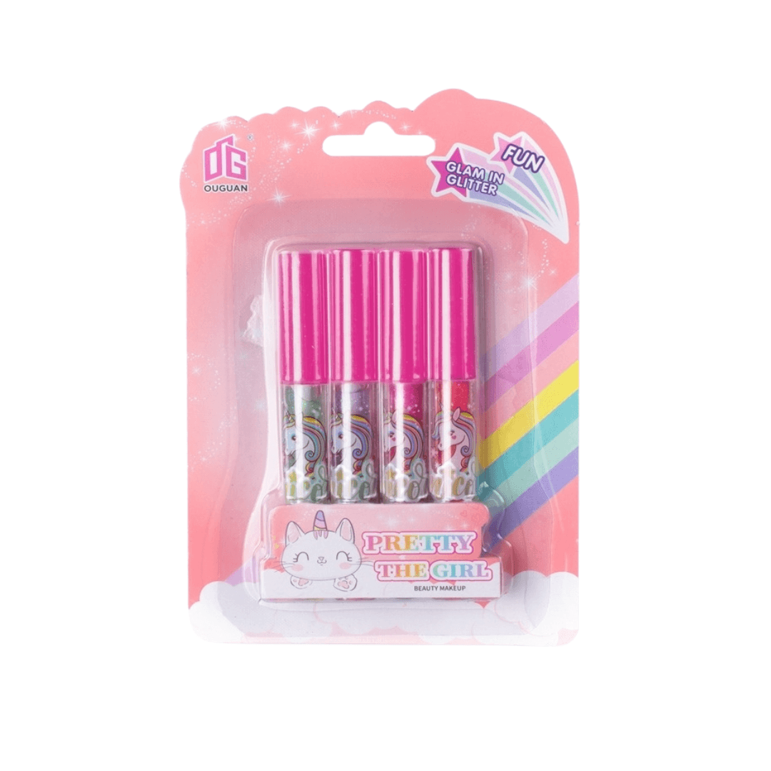 Set x4 Brillos Labiales - Cosmetico infantil