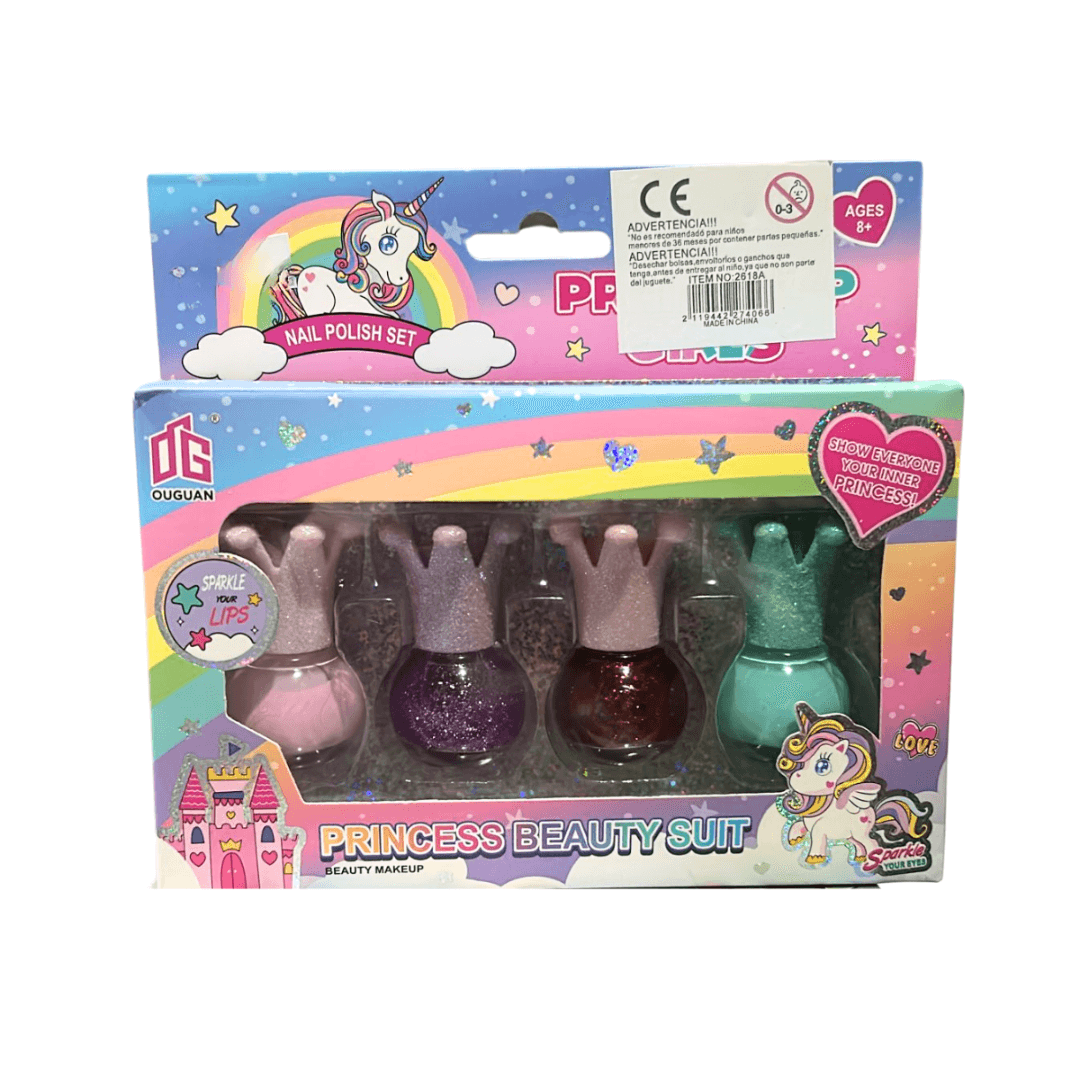 Set x4 Esmaltes Corona - Cosmetico infantil